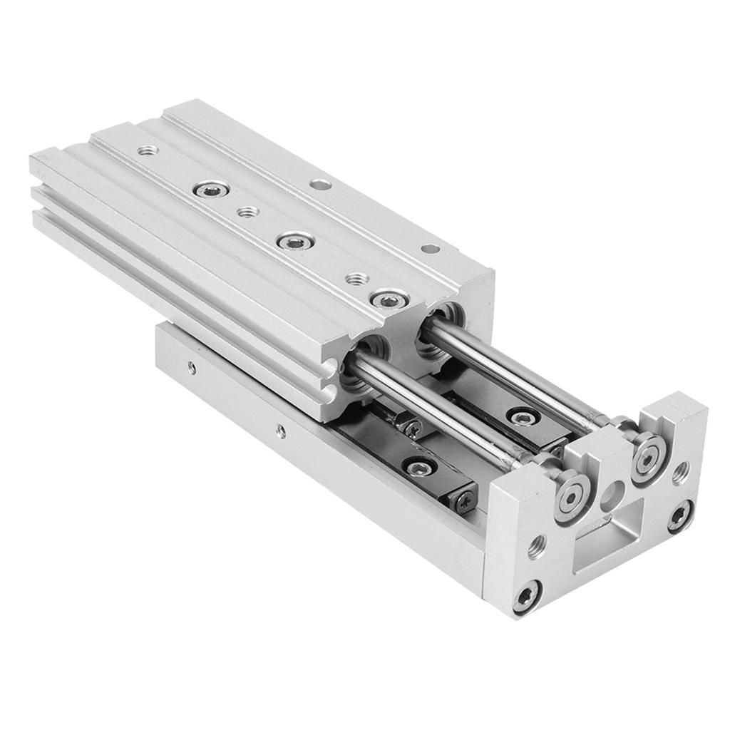 MXS12 Pneumatik-Führungsschienenzylinder Hochpräzise Doppeltwirkend 12*2mm BohrungsgrößeMXS12‑50