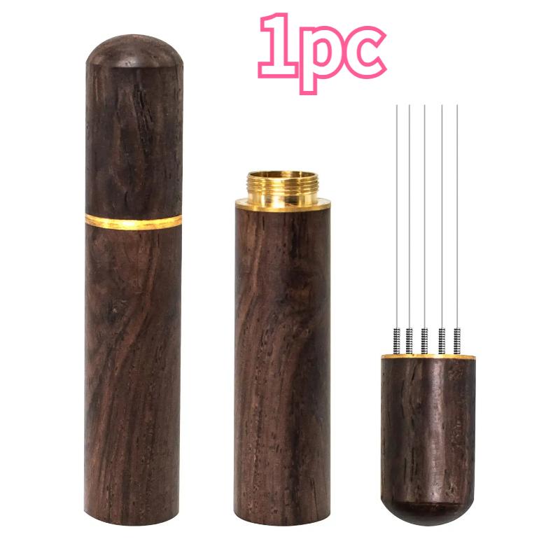 

1PC Coffee Grind Whisk - Stainless Steel Clump Breaker Needle Tool for Espresso & Compatible with Filter Baskets темно-коричневого