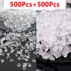500-2000pcs Soft Silicone Rubber Earring Back Stoppers for Stud Earrings DIY Earring Findings Accessories Bullet Tube Ear Plugs