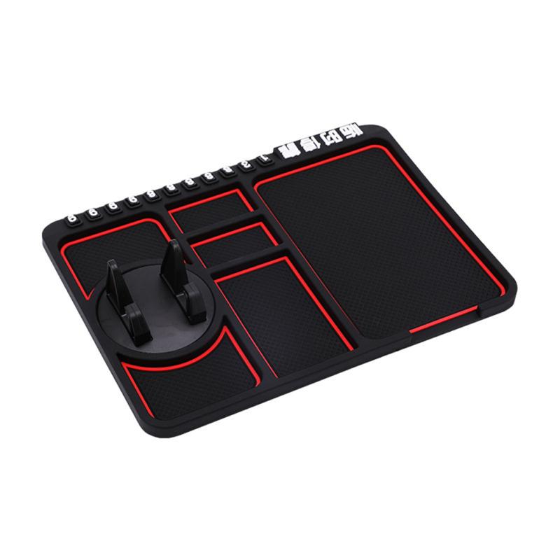 4 In 1 Multifunctional Car Phone Holder Anti-slip Pad Car Navigation Dashboard Wear-resistant Mat