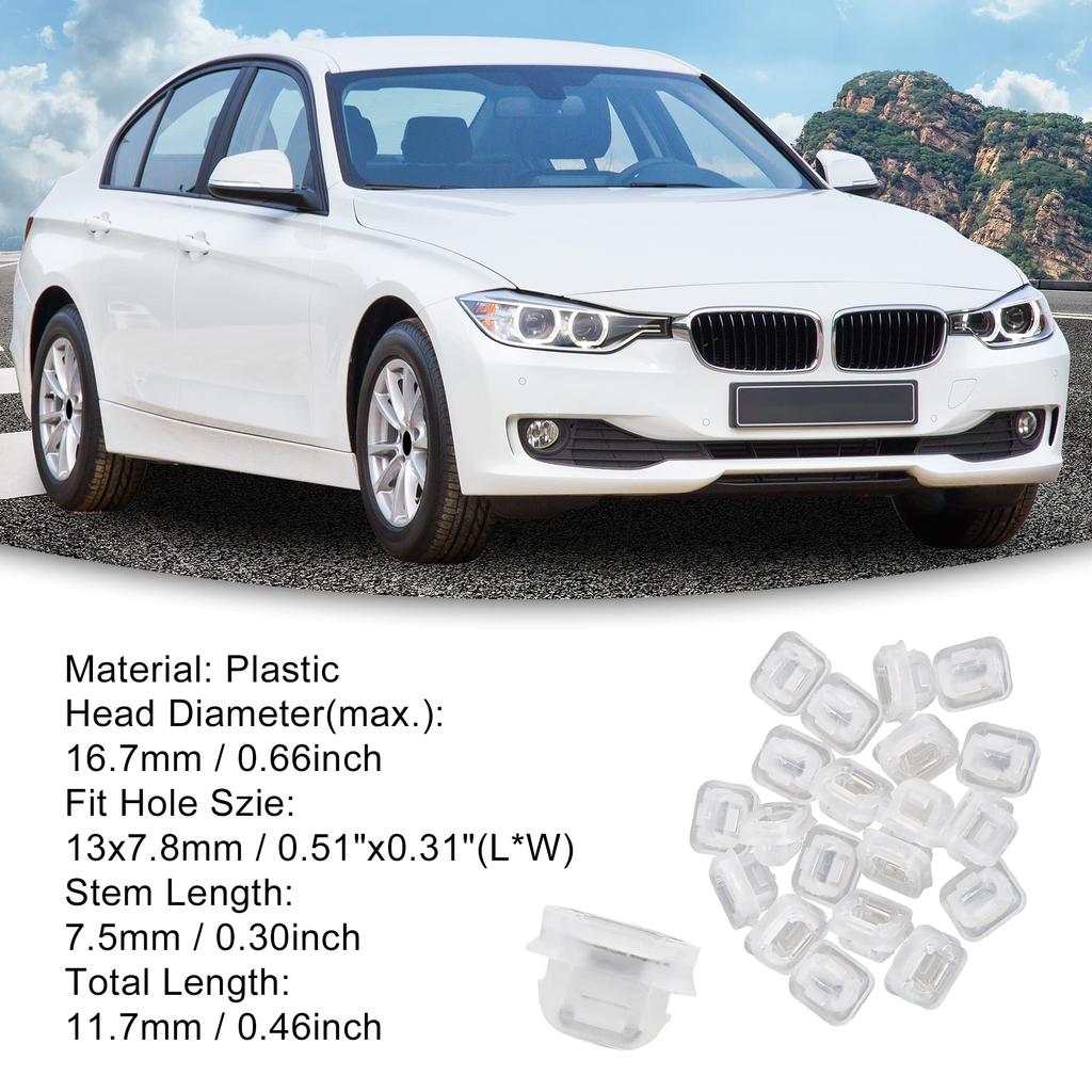 ACROPIX Retainer Clip for BM W E46 E90 E91 E92 320i 323i 325i 328i 330i M3 X5 E53 White 20pcs