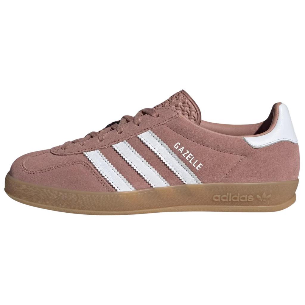 Adidas Sneakers Gazelle Indoor Argilla Calda Gomma Donna Rosa Nuvola-Bianco JS1397