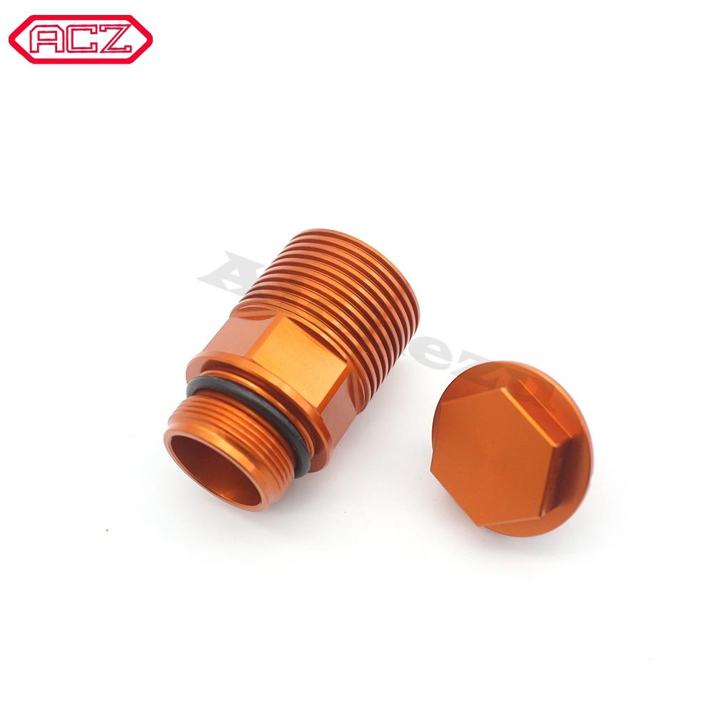 Motorbike CNC Rear Brake Reservoir Extender And Brake Fluid Reservoir Cap For EXC SX XC XCW XCF 125 150 200 250 350 450 525