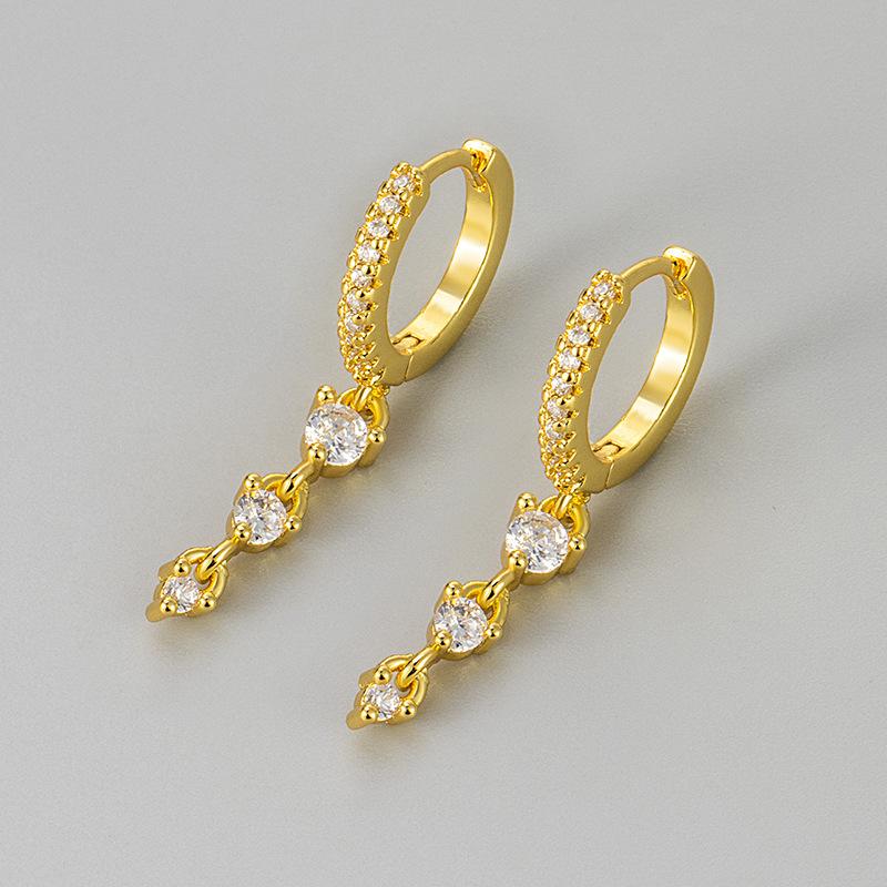 Luxury Tassel Ear Cuffs For Women Elegant Rhinestone Studs High End Fashion Jewelry Accessories