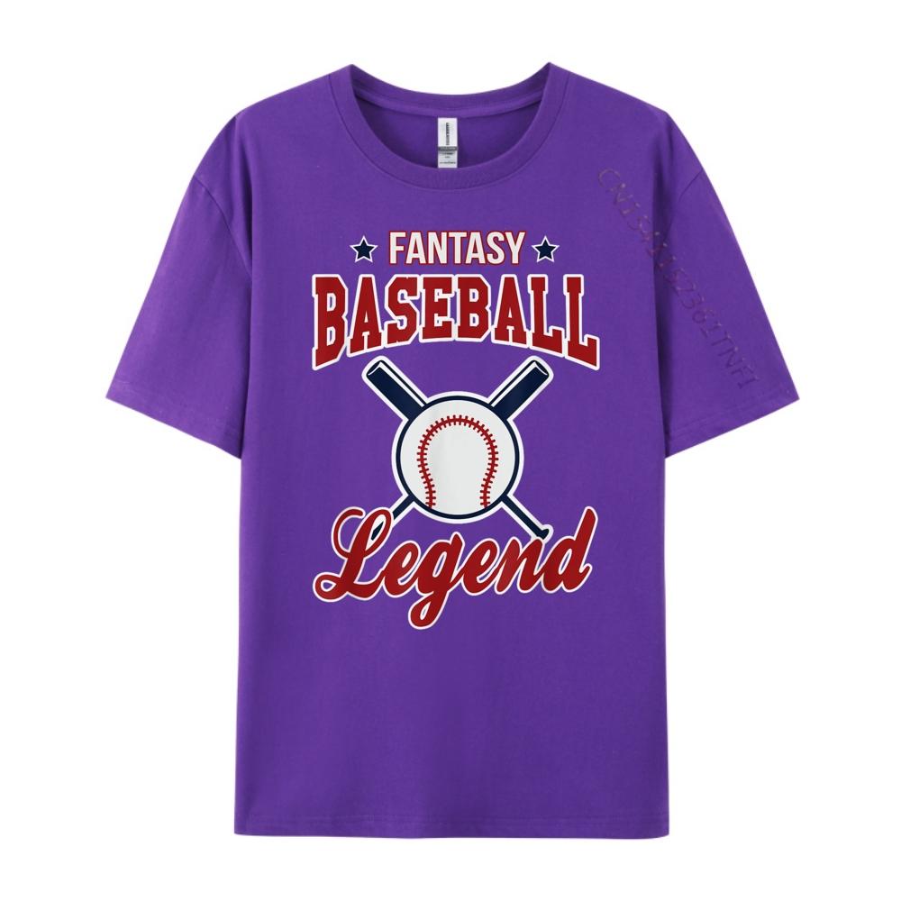 Fantasy Baseball Legend Fantasy Baseball Design White Graphic Tee Autumn Men's Shirt Camisetas Hombre