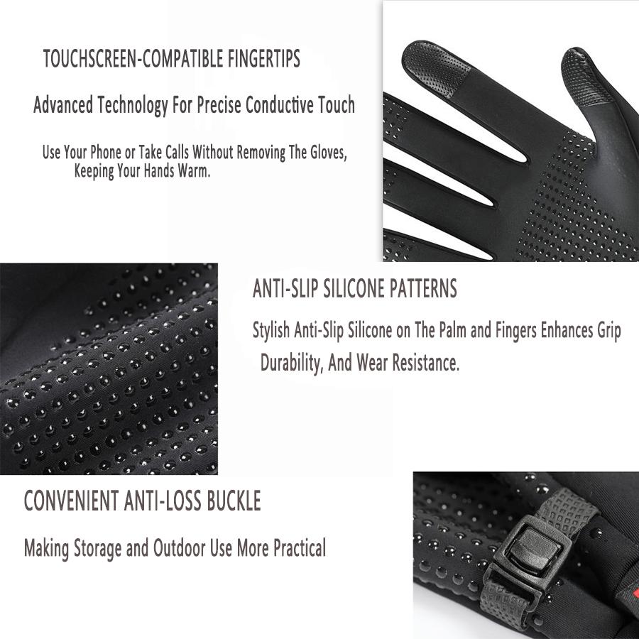 Lightweight Running Gloves,Touch Screen Anti-Slip Warm Gloves Liners For Cycling Biking Sporting Driving For Men Women
