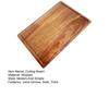 Wood Cutting Board for Kitchen Thick Wooden Serving Board with Deep Juice Groove Charcuterie Chopping Butcher Block for Meat Vegetables Fruit