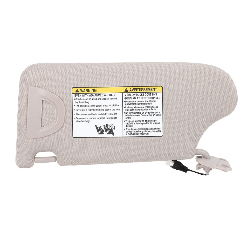 New 1Pc Car Sun Visor with Makeup Light Beige Stylish Look Enhanced Safety Sun Shielding Visor for Altima 2013 To 2018
