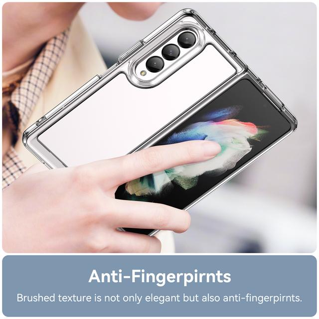 Anti -Falling Hard Acrylic Cell Phone Case For Samsung Galaxy Z Fold4 Fold 4 5g Fold3 Fold 3 Fitted Cover For Samsung Z Fold4
