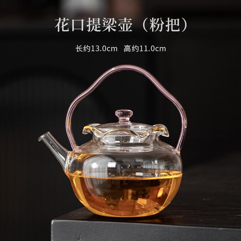 Flower Mouth Handle Boiling Water Kettle Large Capacity Tea Soaking Pot Household Flower Tea Kettle with Filter Teaware Supplies