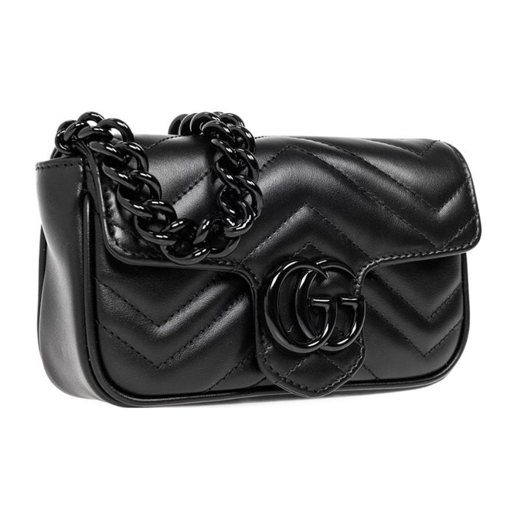 Gucci GG Marmont Belt Bag Nero Women Shoulder_bags Black 699757-UM8KV-1000