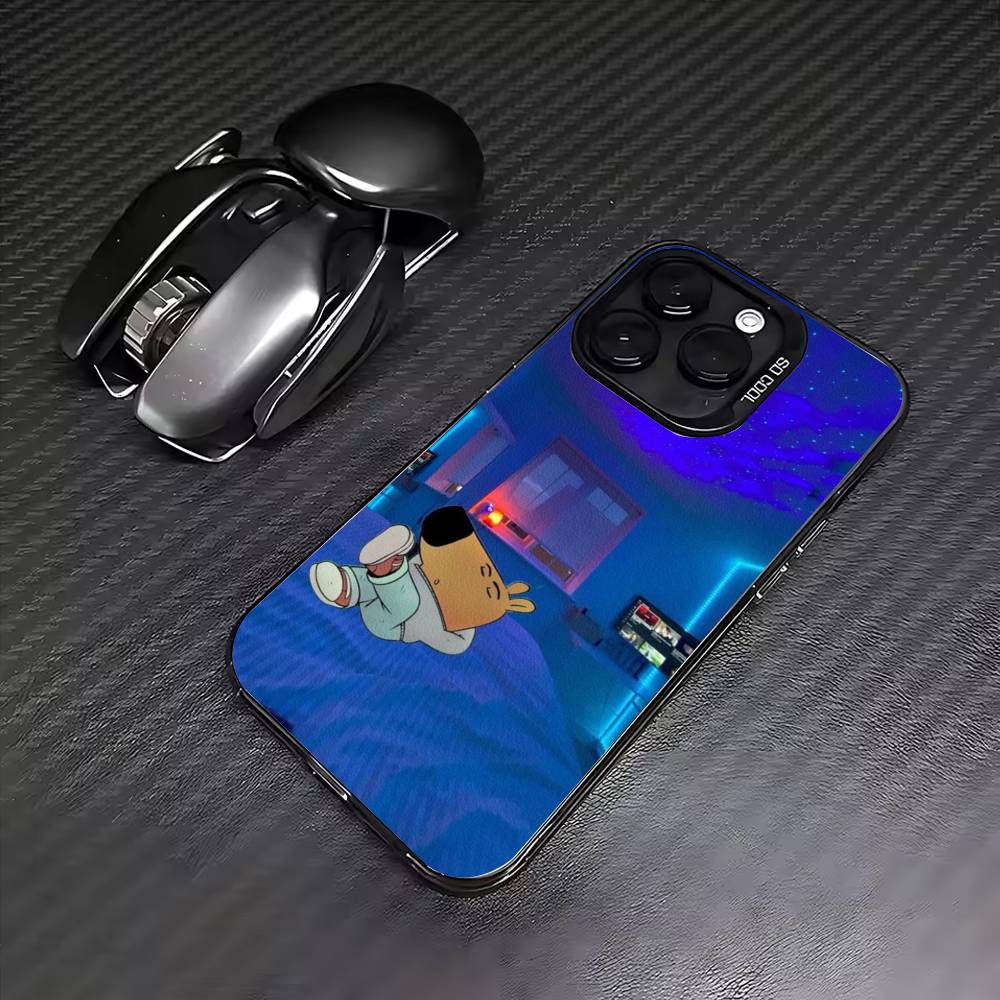 

Hot Chill Guy Phone Case For iPhone17,16,15,14,13,12,11 Plus,Pro Max Colored Silver Plated Inside Cover iPhone16pro