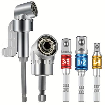 Winkelbohrer-Adapter, Sechskantgriff Schraubendreher-Bohrer Elektrobohrer-Zubehör, 1/4 Zoll Flexible Erweiterung