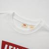 T-shirt Décontracté Confortable à Manches Courtes et Col Rond Côtelé avec Imprimé Logo Levis pour Homme T-shirts Blanc 001AM-0011