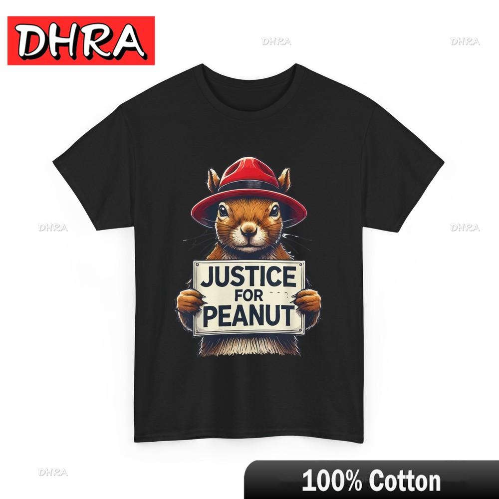 

Justice for Peanut The Squirrel Wanted TShirt The Squirrel Peanut Shirt Stylish Chic Tshirts Bold Retro Comfy Top Graphic 4XL