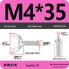 304 Stainless Steel Hand-Tightening Butterfly Weld Screws - Ram Horn M4 M5 M6 M8