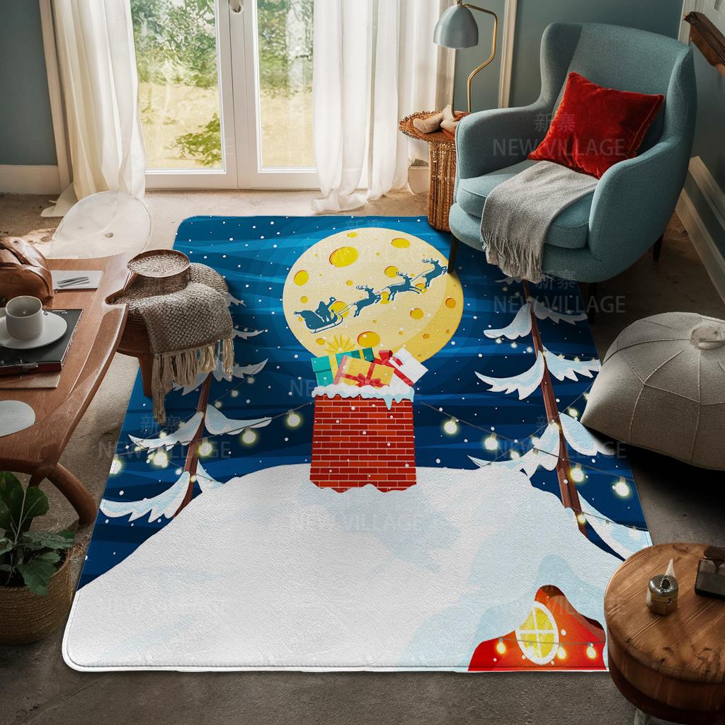 

Килимок перед вхідними дверима Домашній килимок для дверей Вітальня Ванна Кімната для ніг ванна протиковзкий водовбирний килимки для ванної Веселого Різдва зима 400mmx600mm