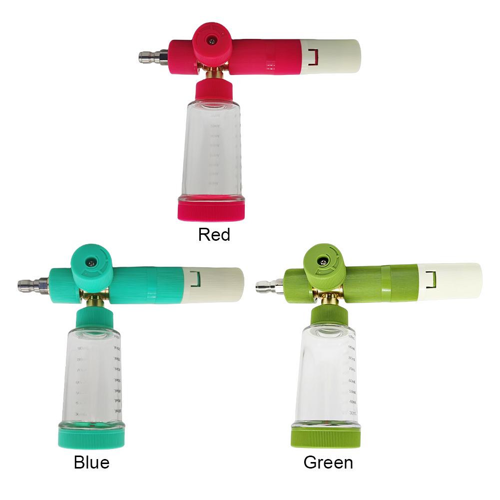 100ml Water Foam Pot with 1/4 Inch Quick Connector Soap Foam Spray Bottle Adjustable Pressure Washer Gun for Car Wash