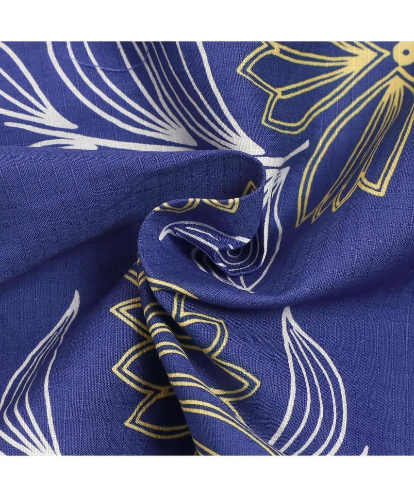 [KYOETSU] [Kyoetsu] Jinbei (Japanese Summer Wear) - Single Item, Cotton, Top and Bottom Set, Women's (Ultramarine Carnation, Free Size)