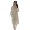 Pure Cotton Maternity Dress with Breast Pads - Lightweight Spring/Summer Postpartum Breastfeeding Robe