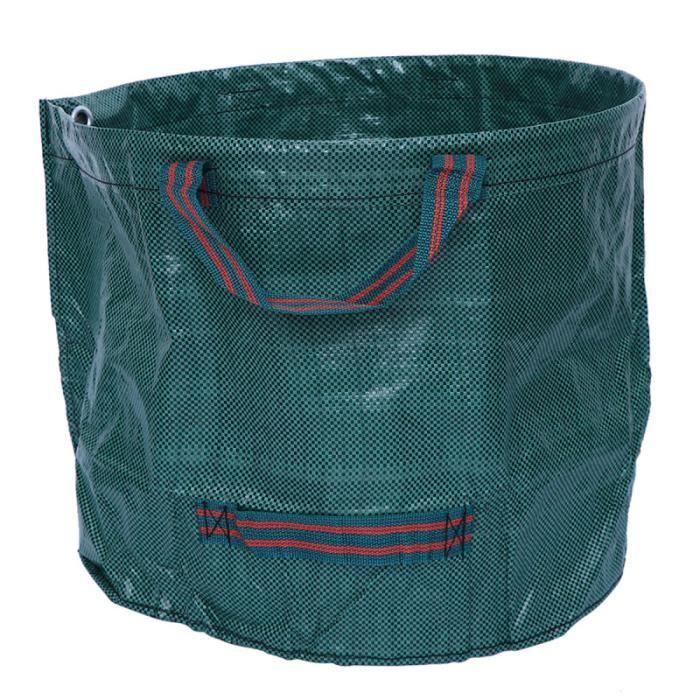 120L Grande Capacité Sac De Jardin Réutilisable Feuille Poubelle Pliable Déchets SAC A DECHETS VERTS - SAC A HERBE - SUPPORT SAC