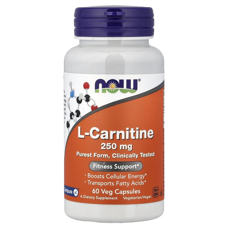 L-Carnitine, 250 mg, 60 Veg Capsules