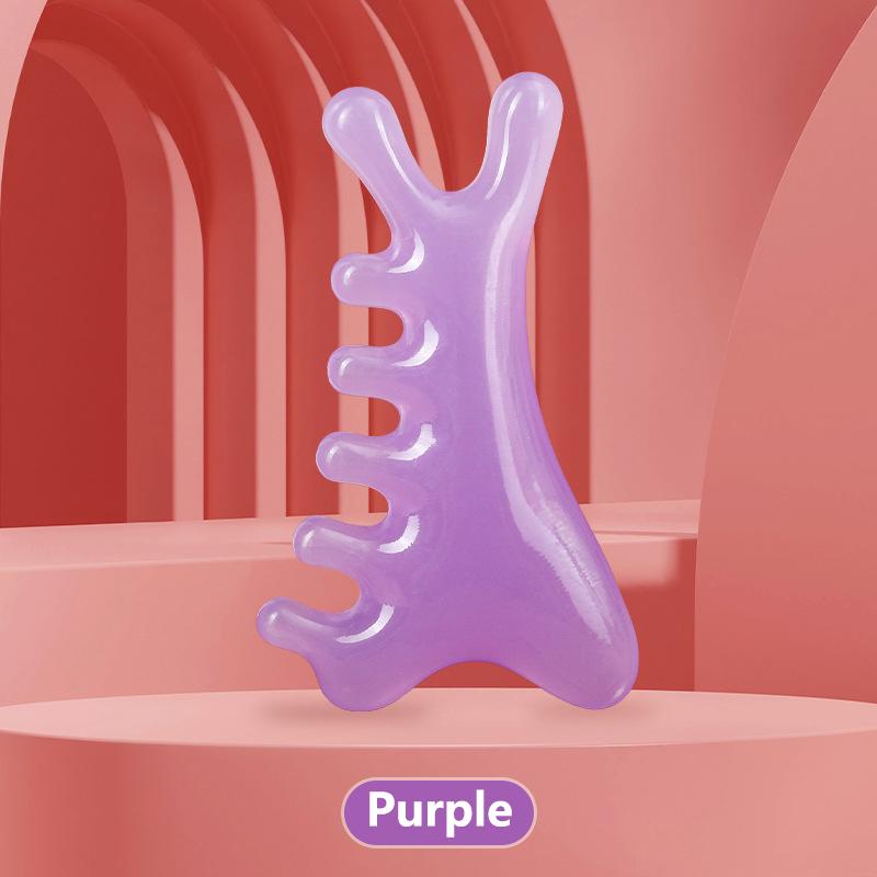 1 Stück Cartoon Delfin Harz Körper Nase Kopfhaut Meridian Massagekamm 4In1 Kamm Blutzirkulation Antistatisch Glatter Haarkamm