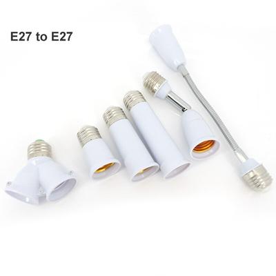 9,5-28 cm AC E27 vers E27 LED ampoule Base Socket Vis Extension Power Holder Convertisseur Flexible E27-E27 Adaptateur Retardateur