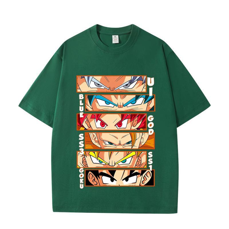 Dragon Ball Goku Anime Print Funny Fashion Casual Tops Summer New T-shirt Unisex Dragon Ball Cotton T-shirt