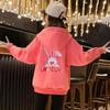 Girls' Rabbit-Printed Hooded Cardigan: Stylish and Casual Fall Jacket for Kids