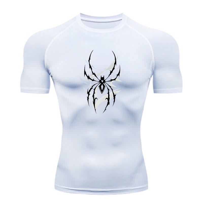 Men's Compression Fitness Sports T-Shirt, Stylish Tribal Spi