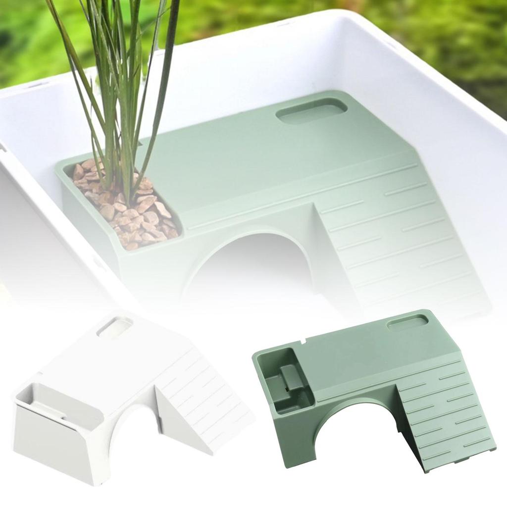 Turtle Basking Platform Sunning Platform Reptile Habitat Accessory Reptile Basking Terrace for Frog Pet Turtle Tank Aquarium