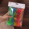 50pcs Colorful Coconut Tree Swizzle Sticks Plastic Summer Juice Drink Stirrers  Night-club Bar