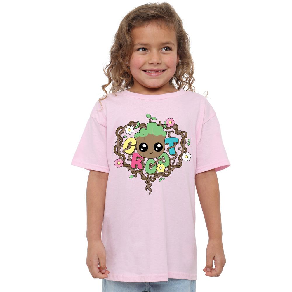 Guardians Of The Galaxy Childrens/Kids Groot Heart T-Shirt
