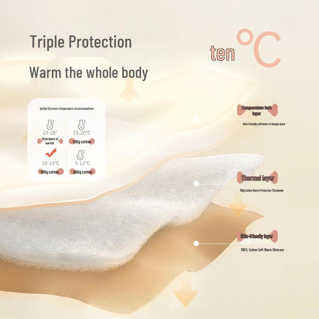 Gesteppter Winter-Body für Neugeborene, Strampler für Baby Jungen & Mädchen