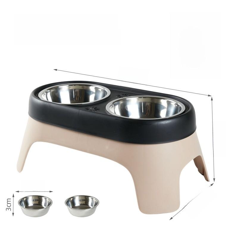Pet Food Bowls Set With Antispill Elevated Design For Cats And Dogs