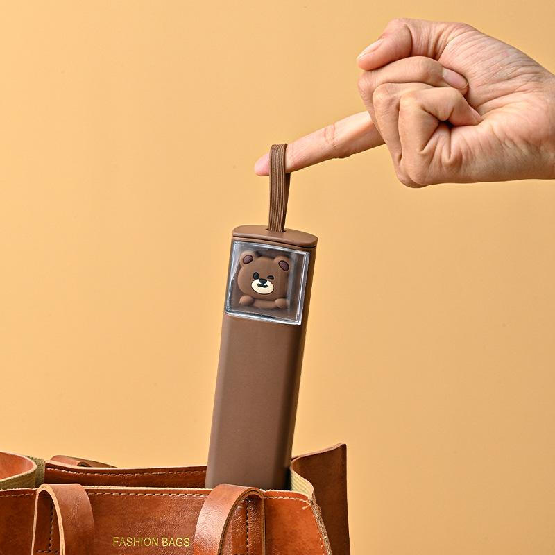 1 Stück Edelstahl Geschirr Set Einfachheit Essstäbchen Löffel Gabel Anzug Cartoon Outdoor Tragbar Reise Besteck Kawaii Niedliches Besteck