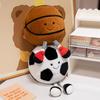 British JC Fun Sports Basketball Football Plush Toys Bear Stuffed Dolls Gifts for Boys Animal Shape PP Cotton Filled