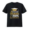 Mens Proud Grandma of a 2025 Graduate for Family Graduation T Shirt Black Medium Vintage Washed Slightly Comfortable Stylish