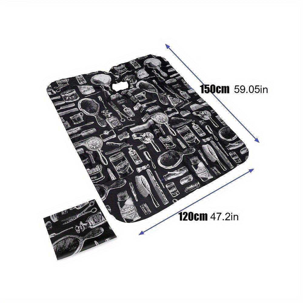 Professional Barber Cape for Hairdressing - Waterproof & Non-Stick Perm/Dyeing Bib with Stylish Print