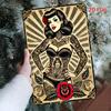 Printing a Nostalgic Style Tattoo Girl Tin Sign Retro Metal Wall Art Decoration Suitable for Home Restaurant Cafe Garage