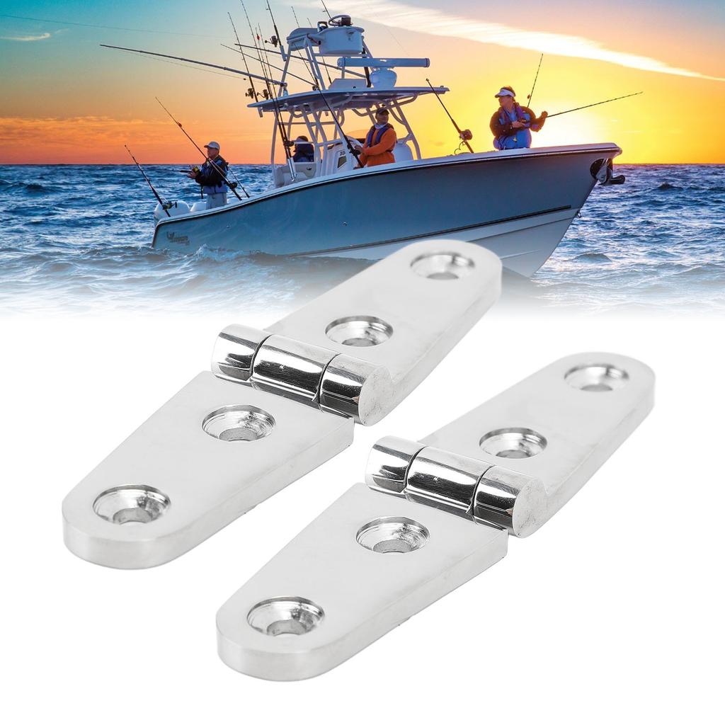4Pcs Boat Hatch Hinge 316 Stainless Steel Rust Proof Sturdy Marine Hatch Hinge for Yacht