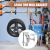 Spare Tire Carrier Mount For Trailer Car Spare Tire Carrier Bracket Holder Trailer Accessories Spare Tire Wall Holder For