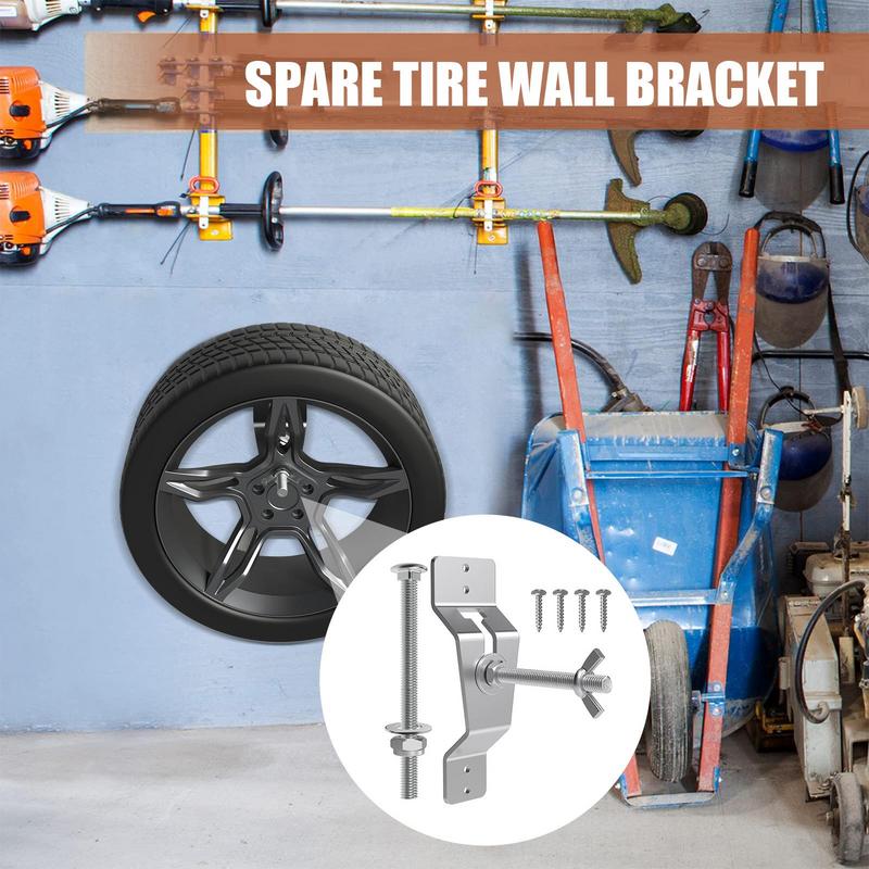 Spare Tire Carrier Mount For Trailer Car Spare Tire Carrier Bracket Holder Trailer Accessories Spare Tire Wall Holder For