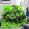 Green Mucus Reaper Print Flannel Blanket,High quality Comfortable for All Seasons,Home Decor,Warmth and Comfort,Perfect for Christmas Gifts