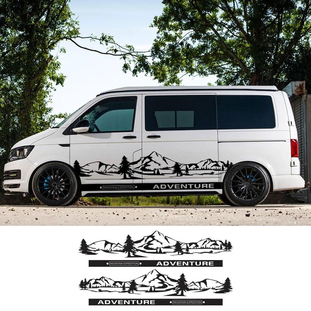 

4 шт./лот наклейки для автомобиля дом на колесах кемпер фургон для Volkswagen VW Transporter T4 T5 T6 Multivan Caravelle DIY наклейки аксессуары