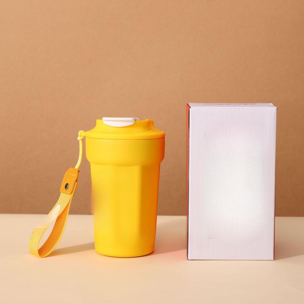 316 Stainless Steel Fun Mug Student Office Octagonal Coffee Cup Portable Female Rope Cup