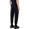 Emporio Armani FW23 Solid Color Logo Embroidered Cuffed Knit Sweatpants Men bottoms Navy-Blue 8N1PT01JHSZ0920