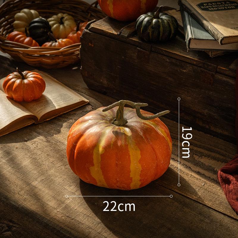 Pumpkin Ornament: Artificial Harvest Decor for Home, Farmhouse, and Supermarket