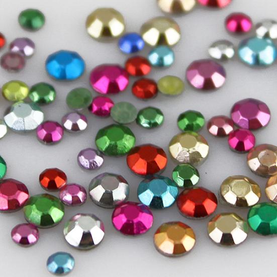 Dámské vícebarevné samolepky na nehty DIY tipy na manikúru ozdobné kolečko